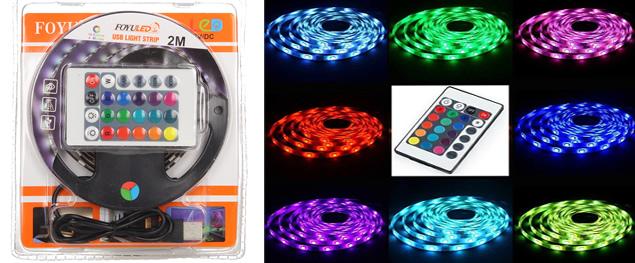 LED pásek RGB 1mx2 USB SMD 5050 FO-Z807