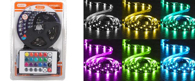 Regulátor LED pásků RGB s ovladačem