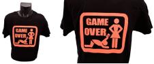 Tričko Game Over oranžový nápis