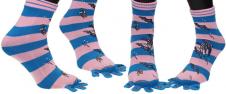 Ponožky Toe Socks Růžovo-Modré s…